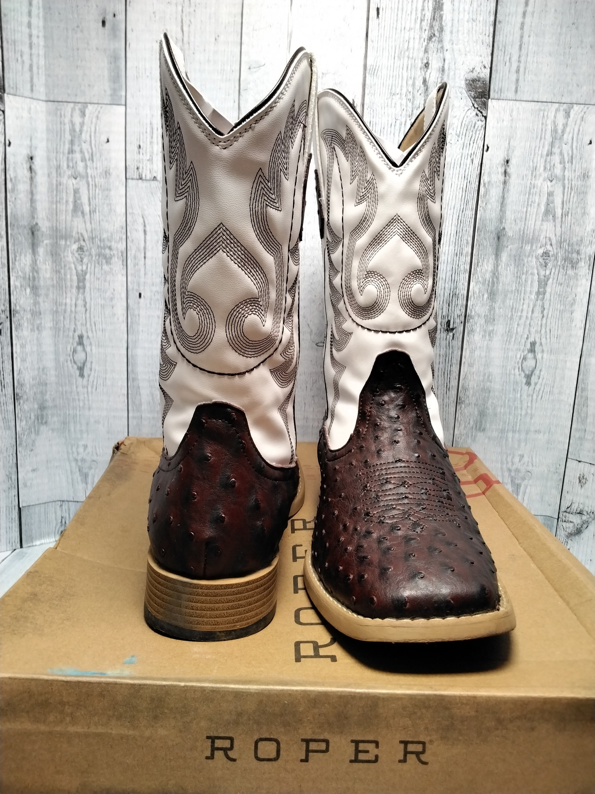 Roper Men's Basic Square Toe Western Boot, Sz 11 (7872380240110)
